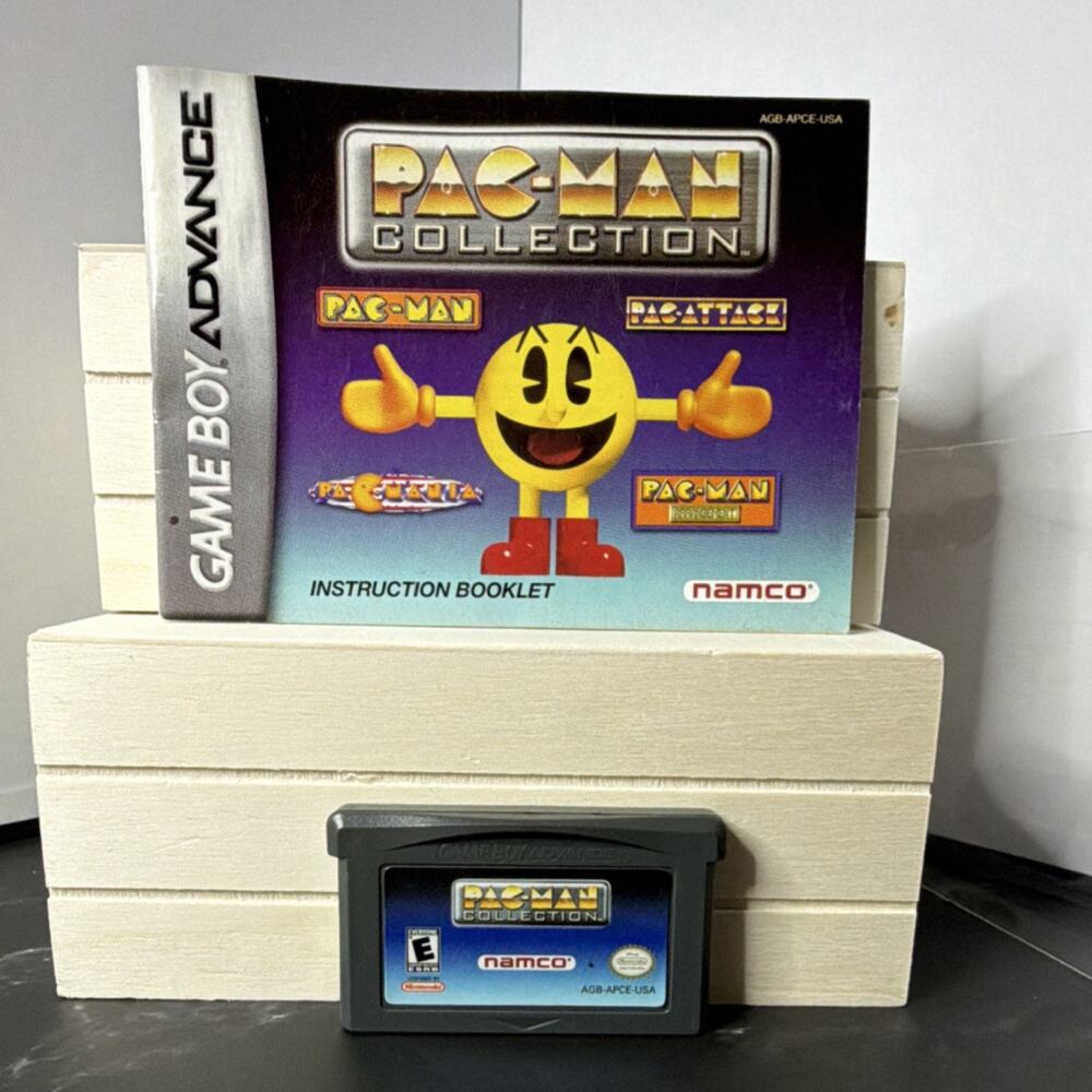 Pac-Man Collection Nintendo Game Boy Advance Namco Cartridge Manual Included